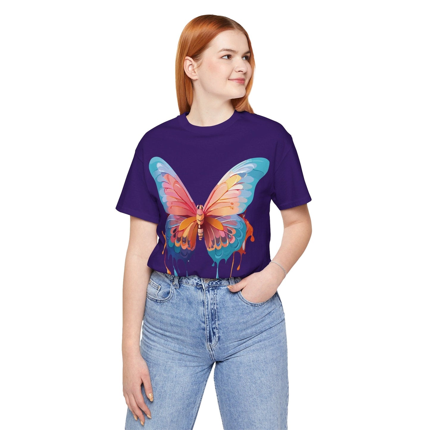 Butterfly Graphic Tee Adelpha Unisex Short Sleeve Design Tee