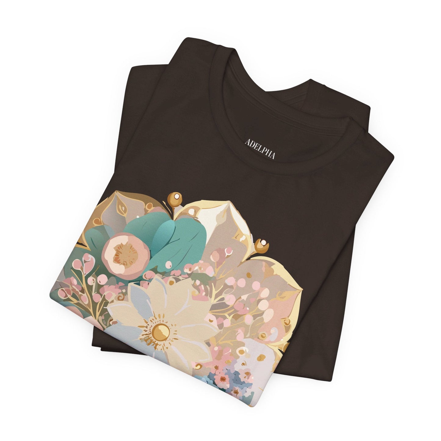 Mandala Graphic Unisex 100 Cotton Vintage Floral Artwork Tee 14