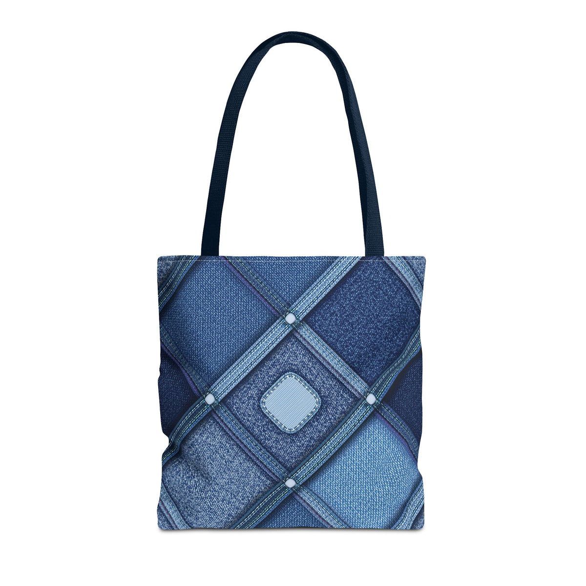 Denim Fabric Imitation Print Unisex Canvas Bag Poly Spun 3 Sizes Tote Bag 102