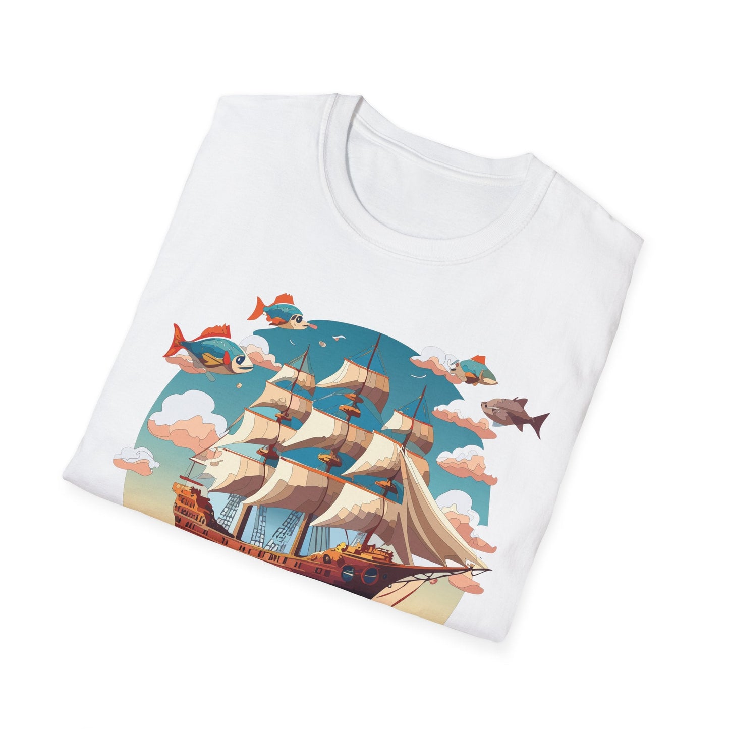 Unisex Ship T Shirts Frigate Vessel Tee By Gildan 64000 Softstyle 100 Percent Ring Spun Cotton
