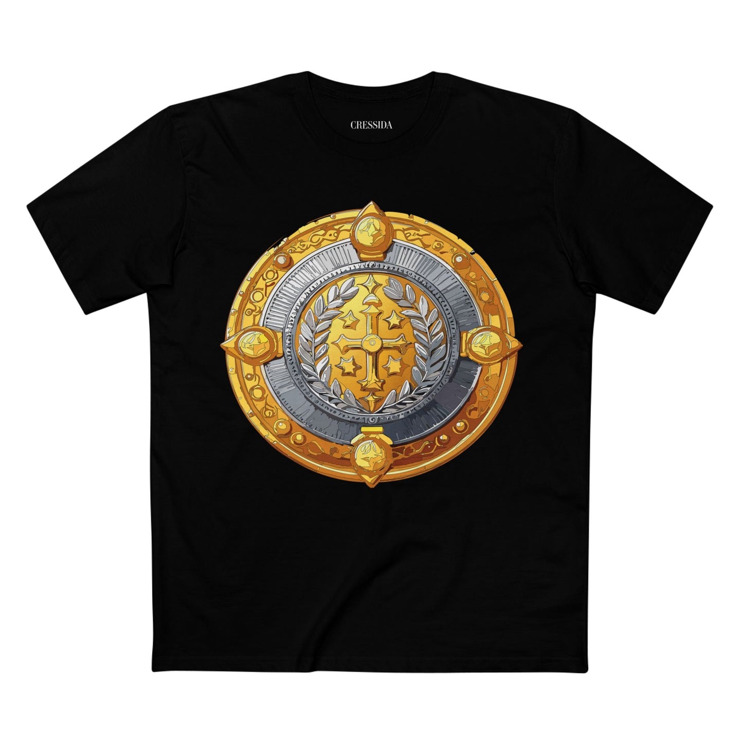 Antique Gold Coin Graphic Design T-Shirt Unisex 100 Cotton With Golden Print Artwork Tee 12