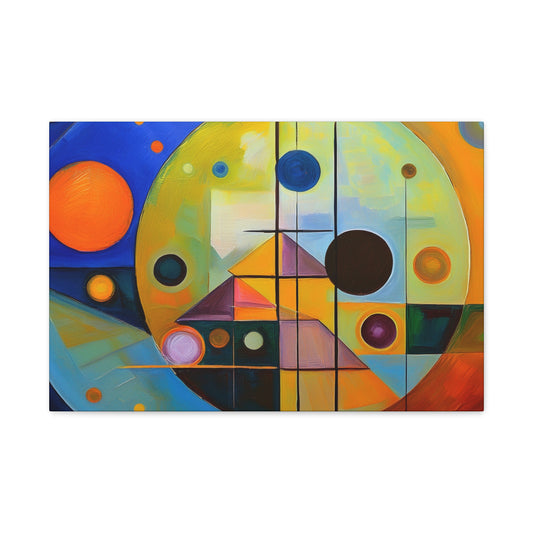 Abstract Oil Painting Print Canvas 24x16, 30x20, 36x24, 48x32, 60x40 Bright Latex Inks, Pine-Wood Inner Frame ABH-37