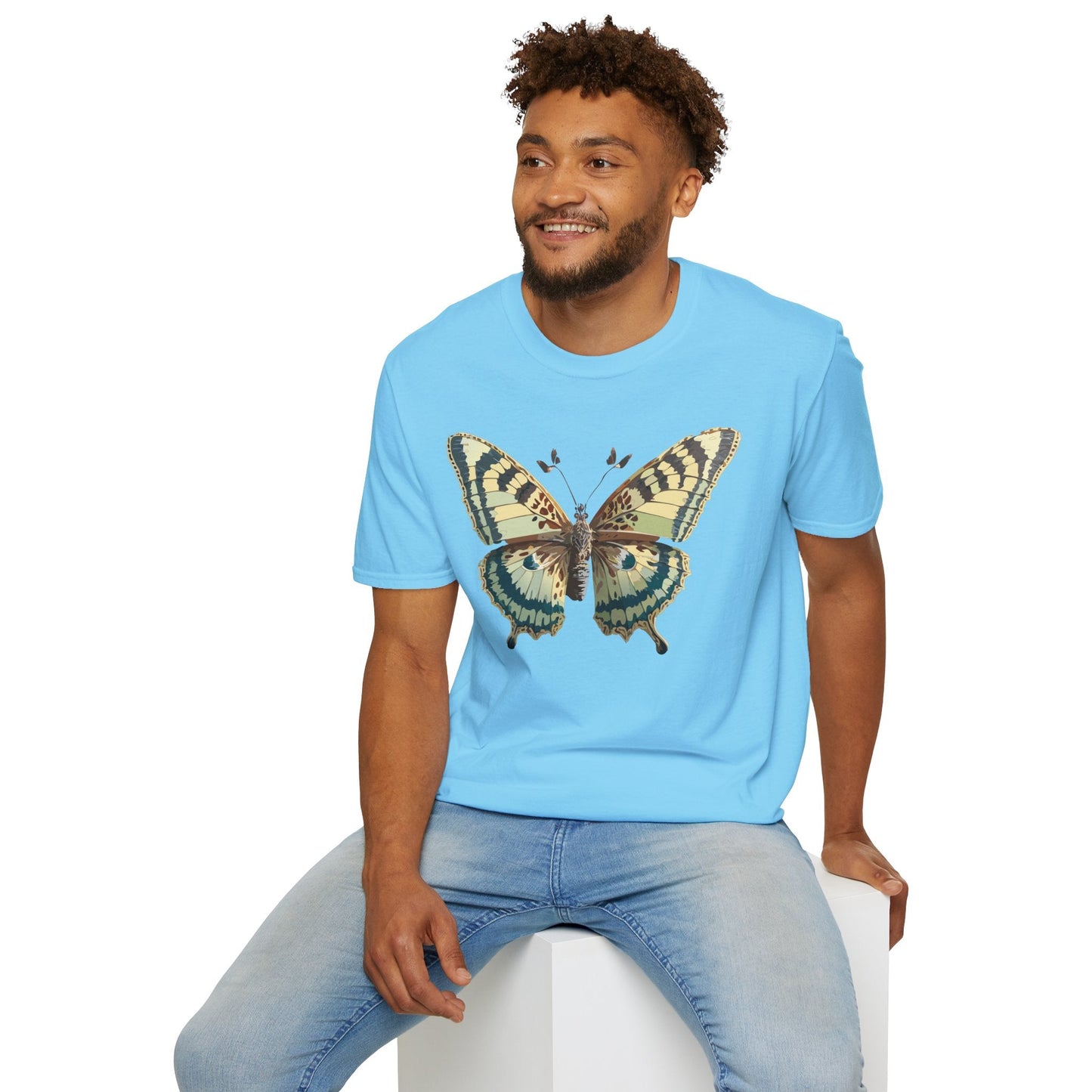 Butterfly Shirt Unisex T Shirt Monarch Butterfly Print Softstyle Gildan 64000 Tee