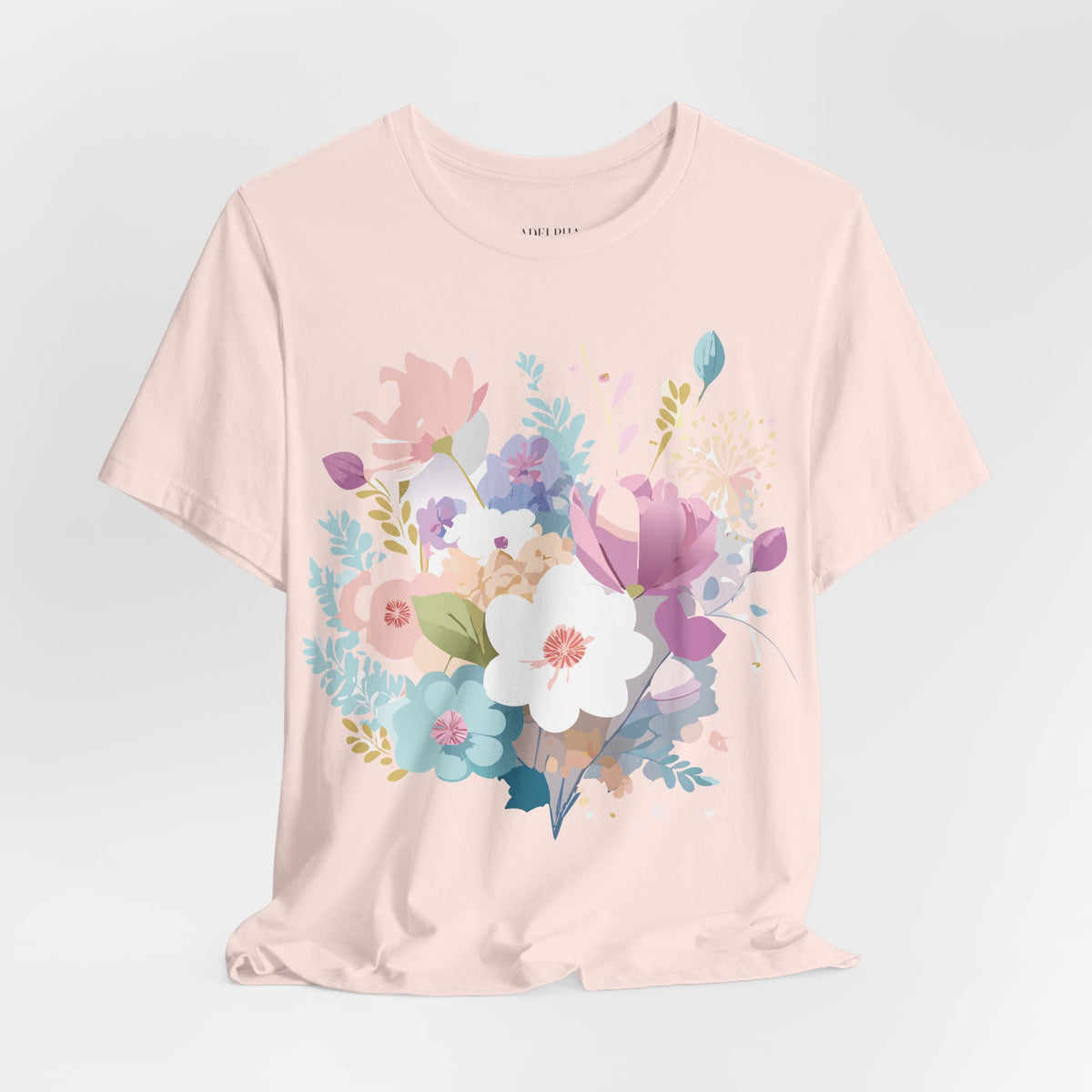 Floral Graphic Tee Shirt - Bella+Canvas Unisex 100 Cotton 42