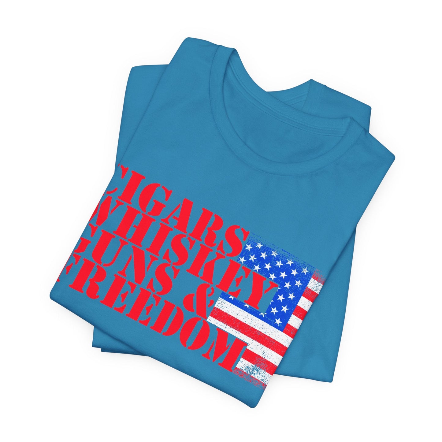 American Flag Graphic Unisex Cotton T-Shirt a2