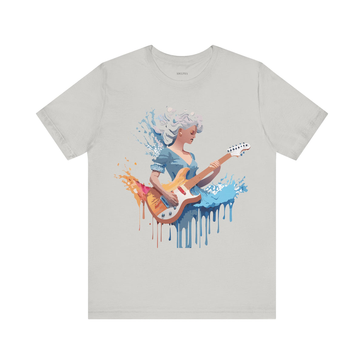 Music Graphic Unisex Cotton Bella+Canvas Tee with Art Design m141