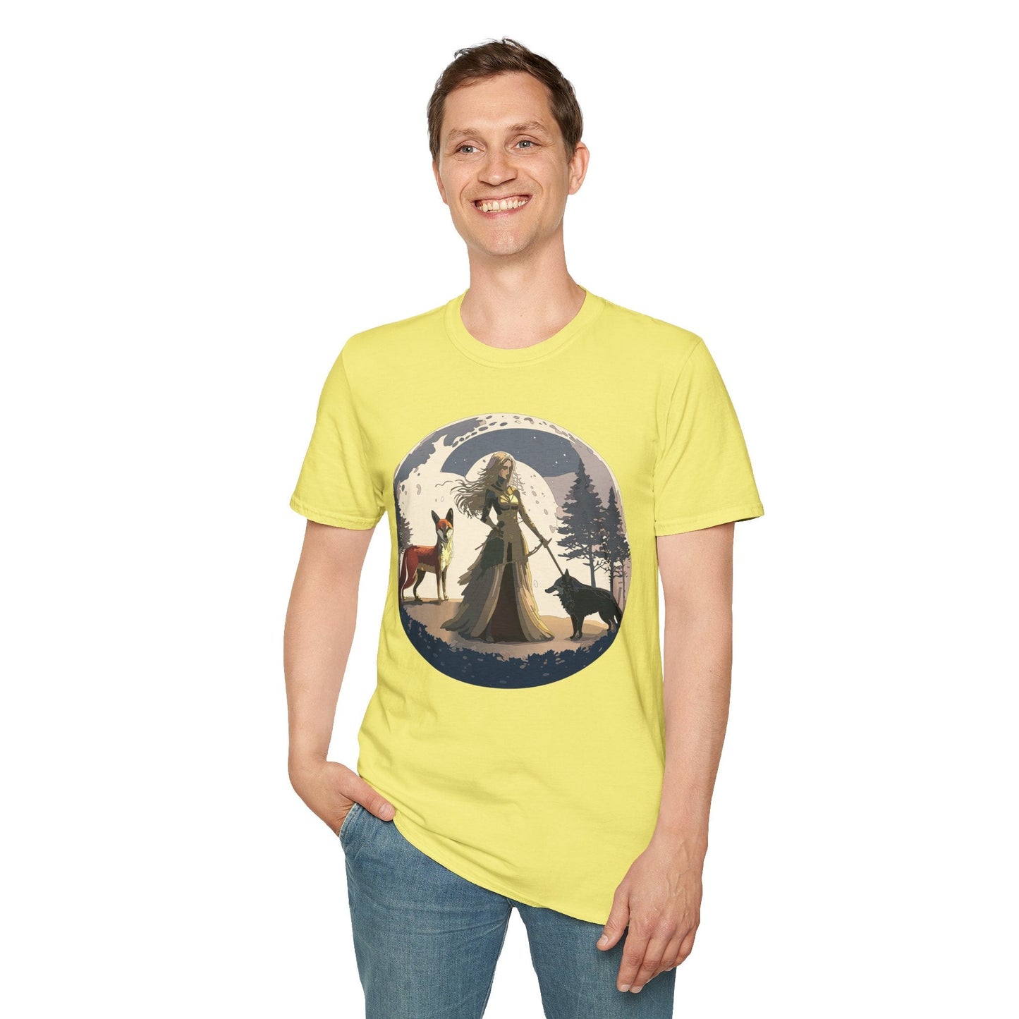 Womens Graphic T Shirt Art Design Tee Softstyle 64000 Gildan Unisex Short Sleeve