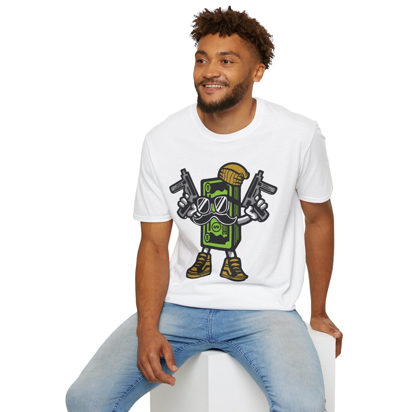 Cartoon T Shirt Animation Tee Funny Graphic Unisex Gildan Softstyle 64000 Cotton