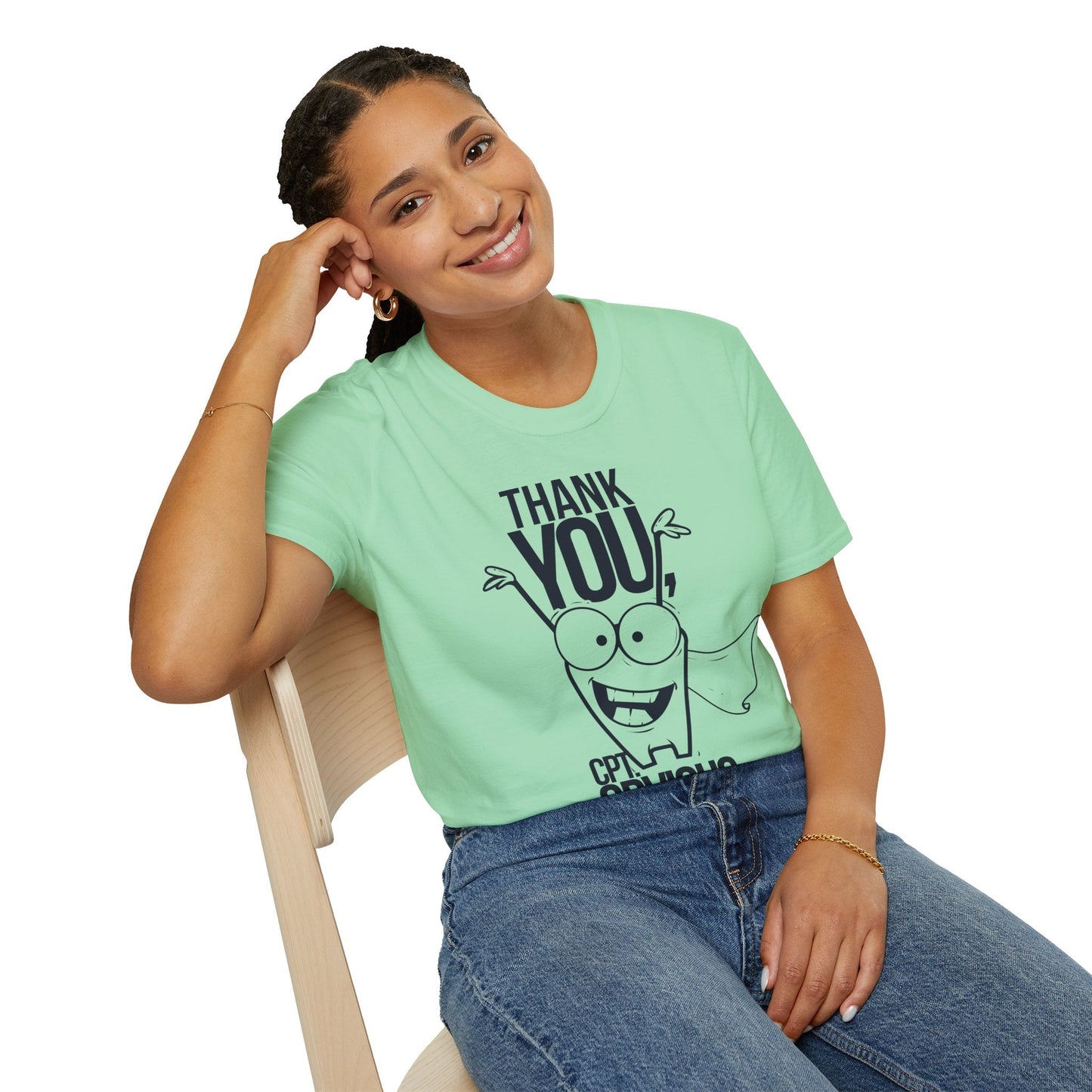 Cartoon T Shirt Animation Funny Tee Unisex Gildan Softstyle 64000 Ring Spun Cotton