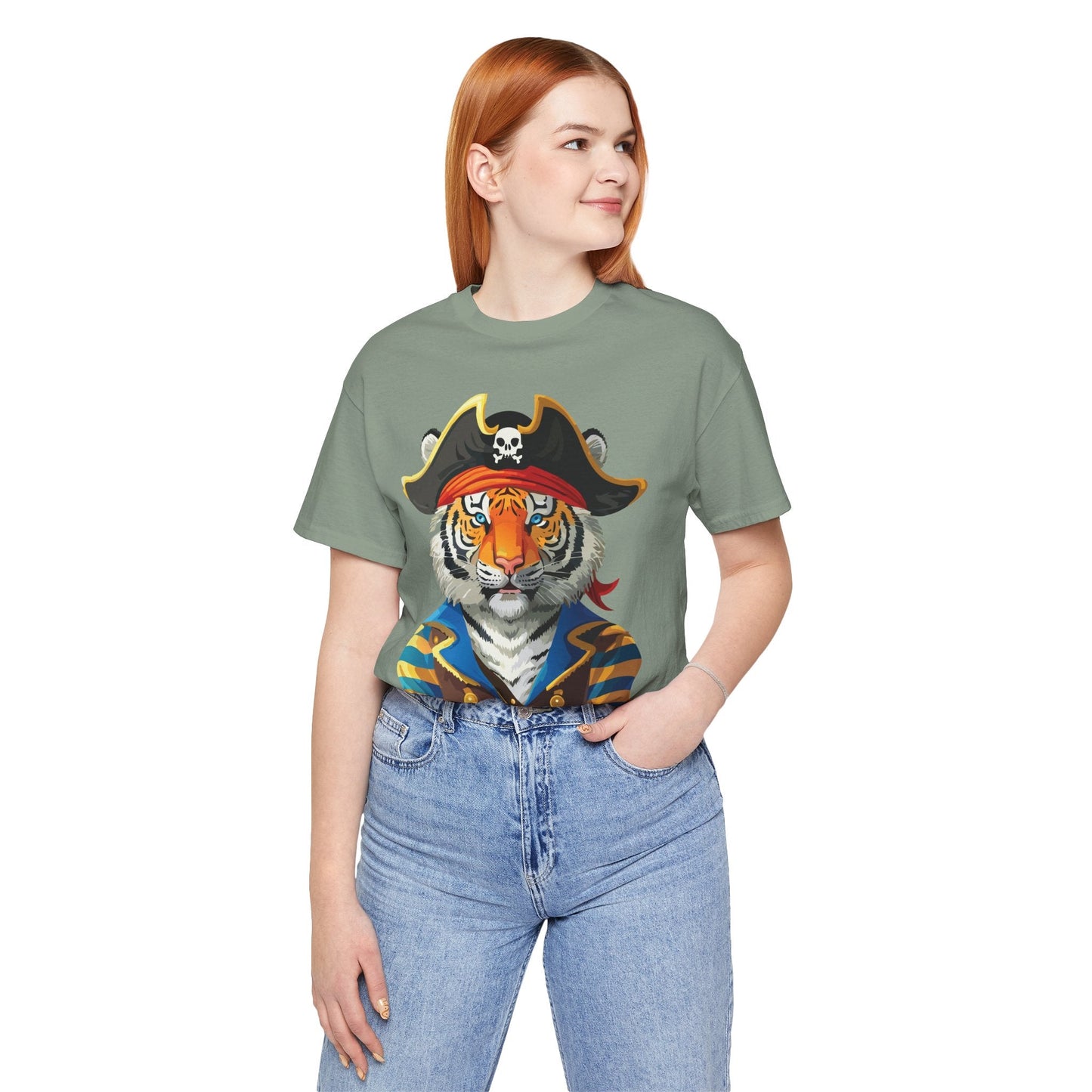 Unisex Animal Tee Shirt Art Design With Wild Animals Gildan Softstyle Cotton T Shirt
