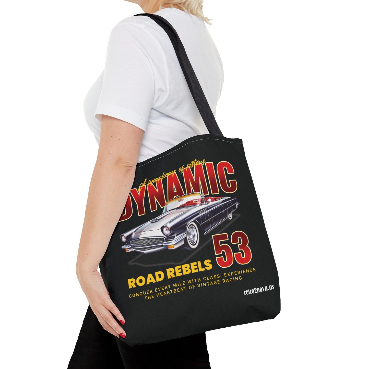Classic Vintage Car Canvas Tote Bag By Retro2Nova Durable Everyday Carry For Work
