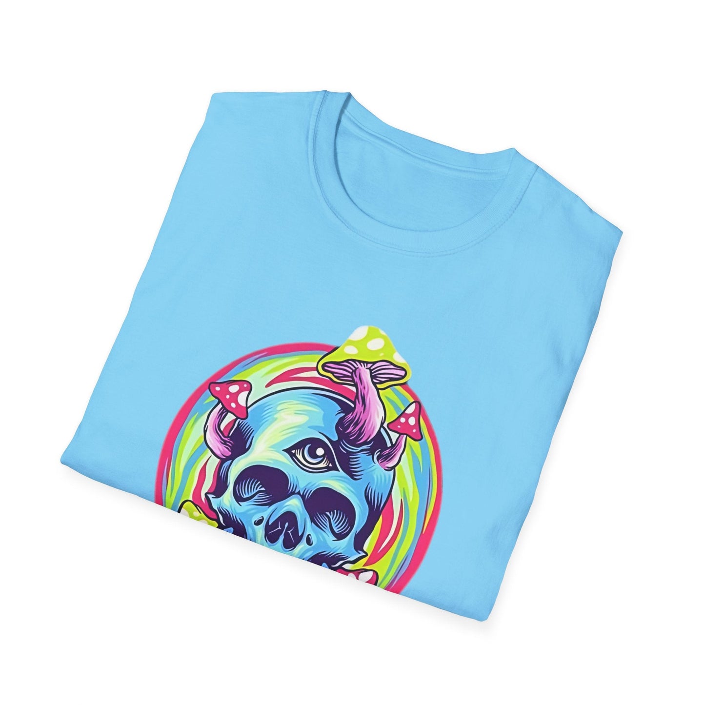 Unisex Skull Tee Shirt With Skeleton Design Cotton Softstyle 64000 T Shirt Premium Cotton Tee