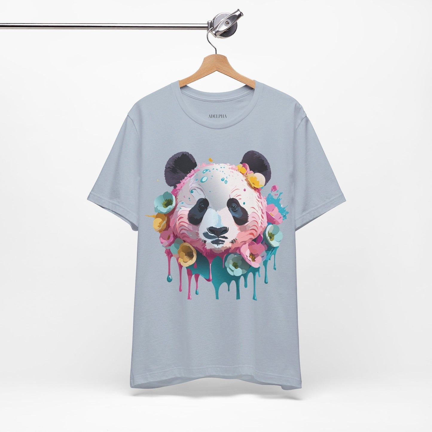 Panda Graphic Unisex 100 Cotton Vintage Art with Animal T-Shirt 6