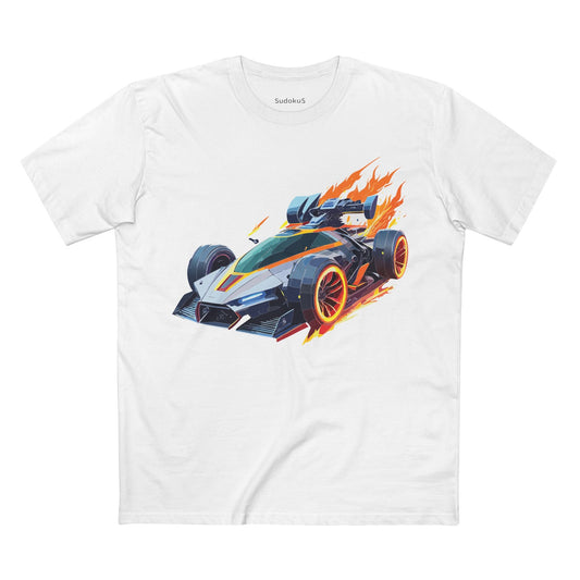 Car Graphic Unisex 100 Cotton Staple Tee 18