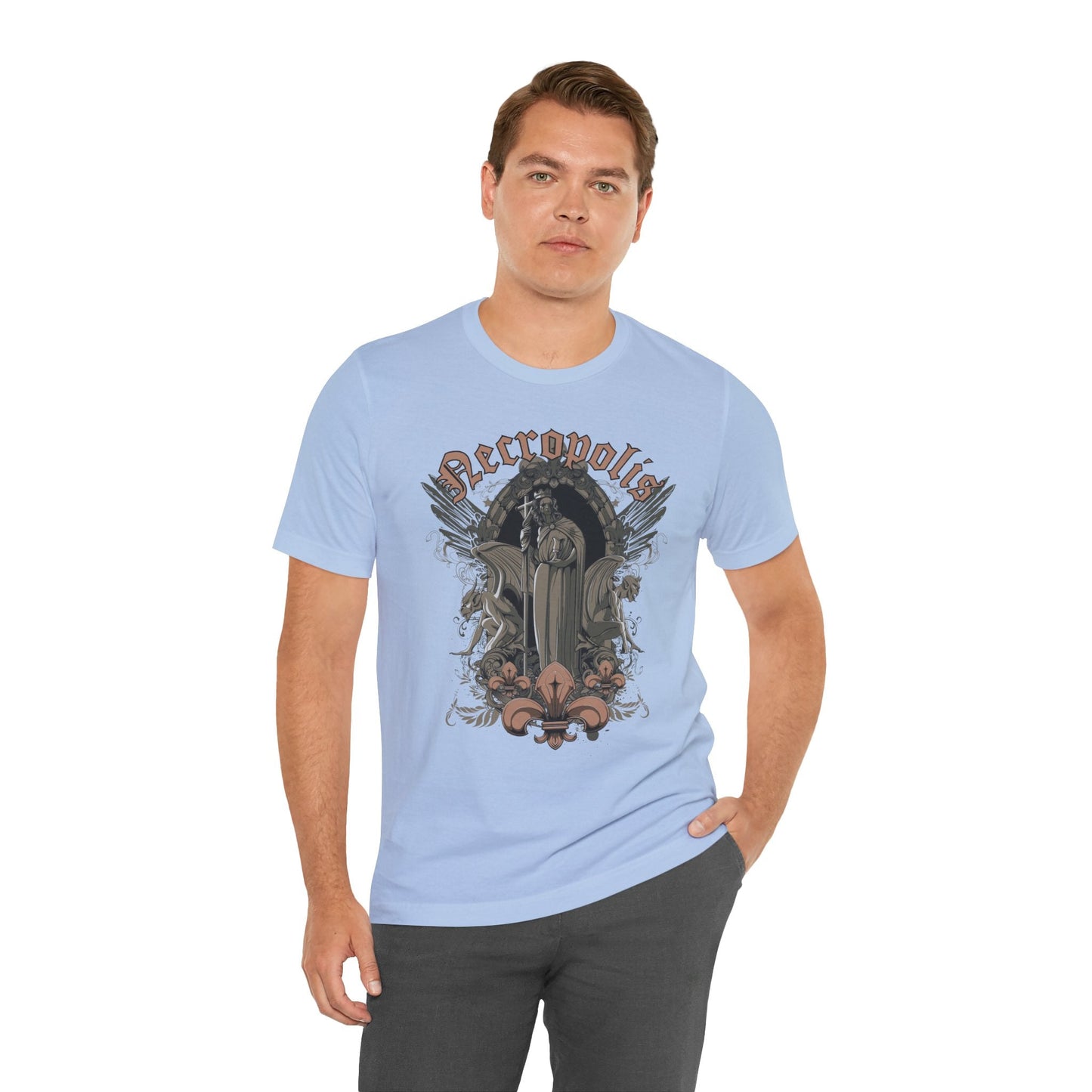 Gothic Skull Graphic Unisex Cotton T-Shirt r7
