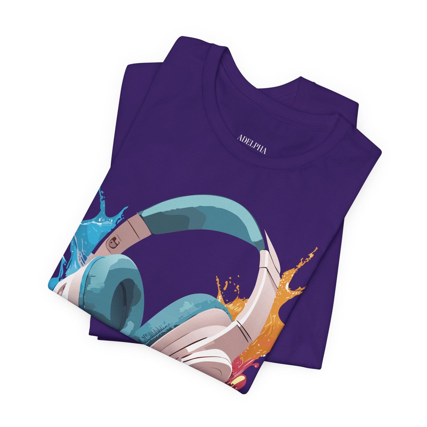 Adelpha Graphic Tee Unisex Music Artwork Vintage Inspired Jersey Short Sleeve Shirt