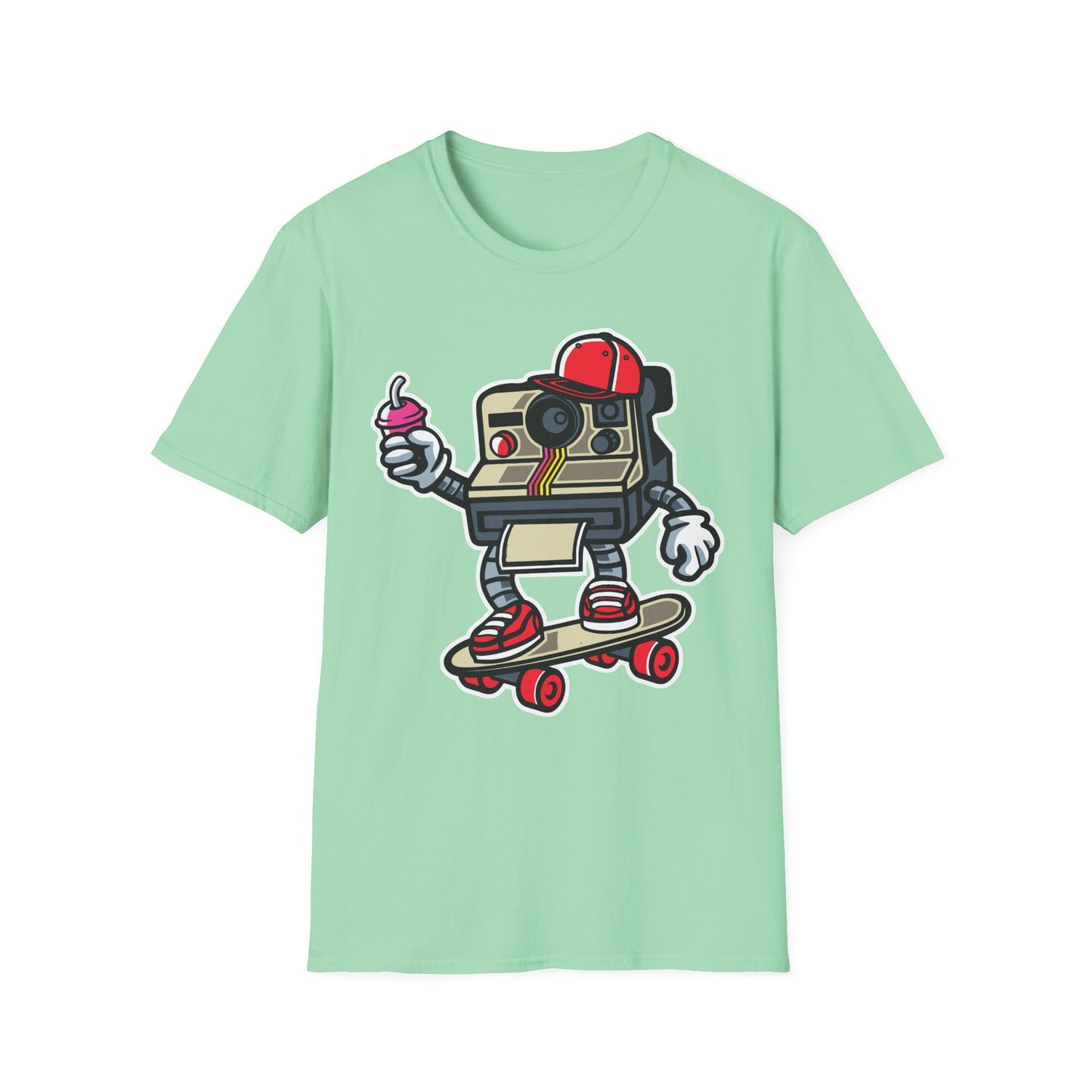 Unisex Cotton T-Shirt with Cartoon Graphic Design