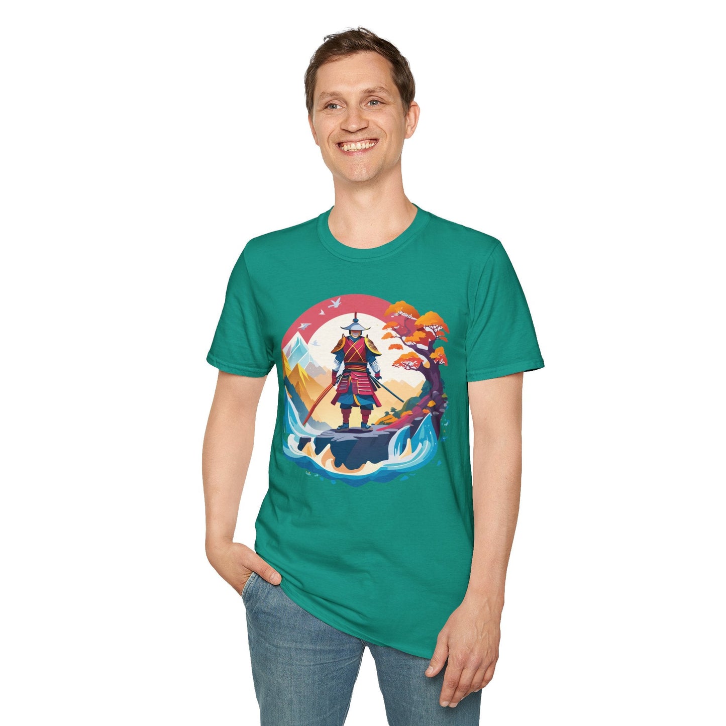 Samurai Shirt Gildan Softstyle 64000 Ring Spun Cotton Unisex Tee For Everyday Comfort