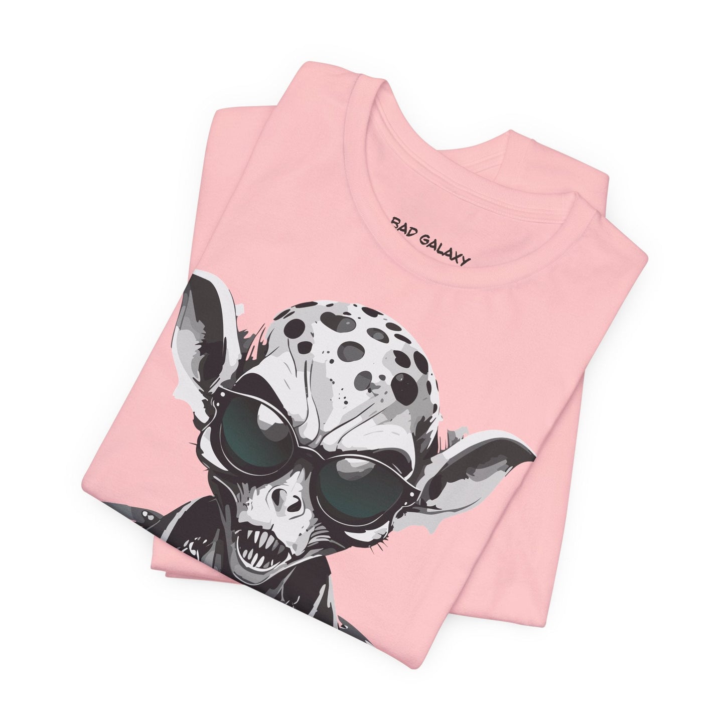Alien Tee Shirt From Bad Galaxy 100 Percent Cotton Lightweight USA Printed Tee Eco Friendly Inks