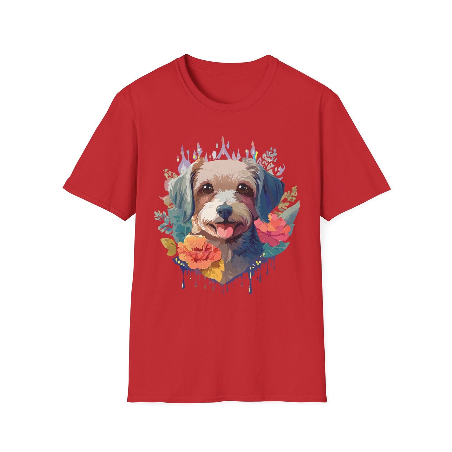 Dog Shirt Unisex Animal Tee Gildan Softstyle 64000 Short Sleeve Tee