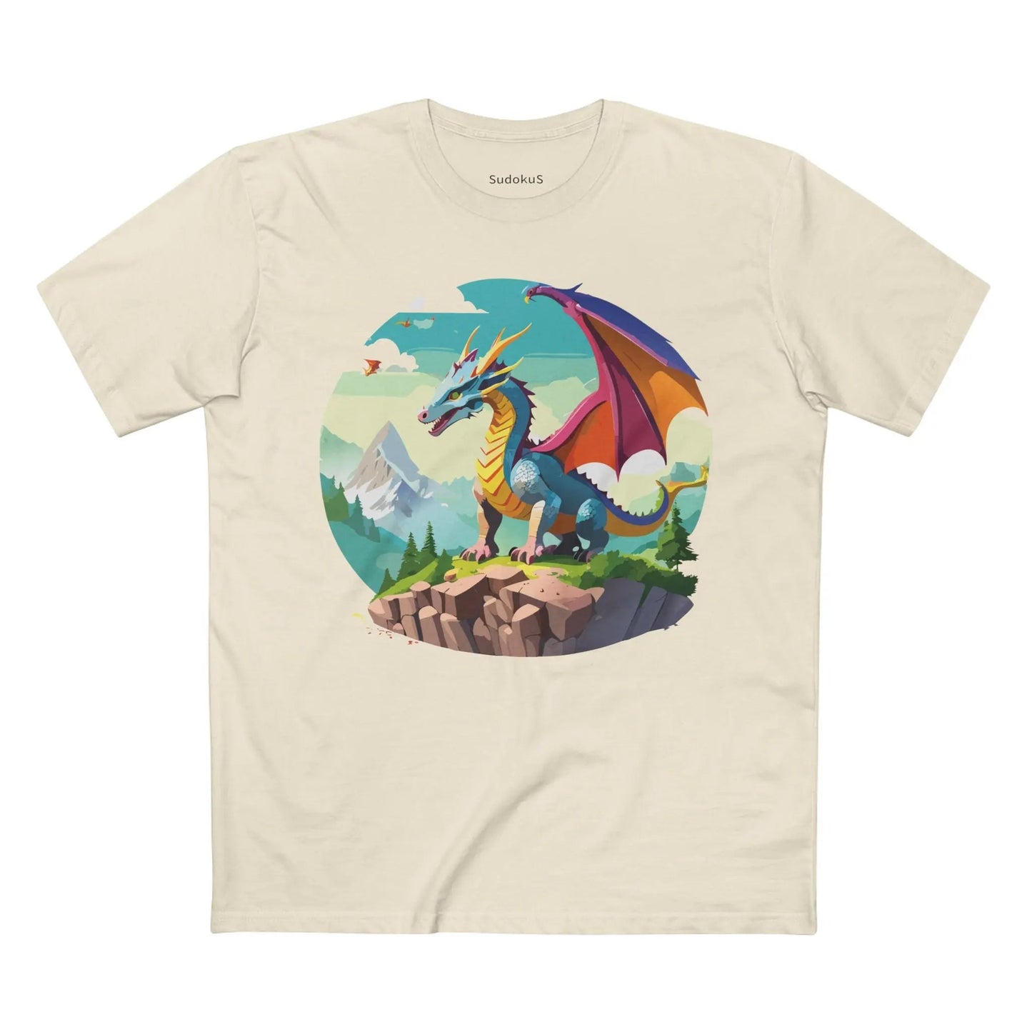 Dragon Graphic Unisex 100 Cotton Staple Tee 32