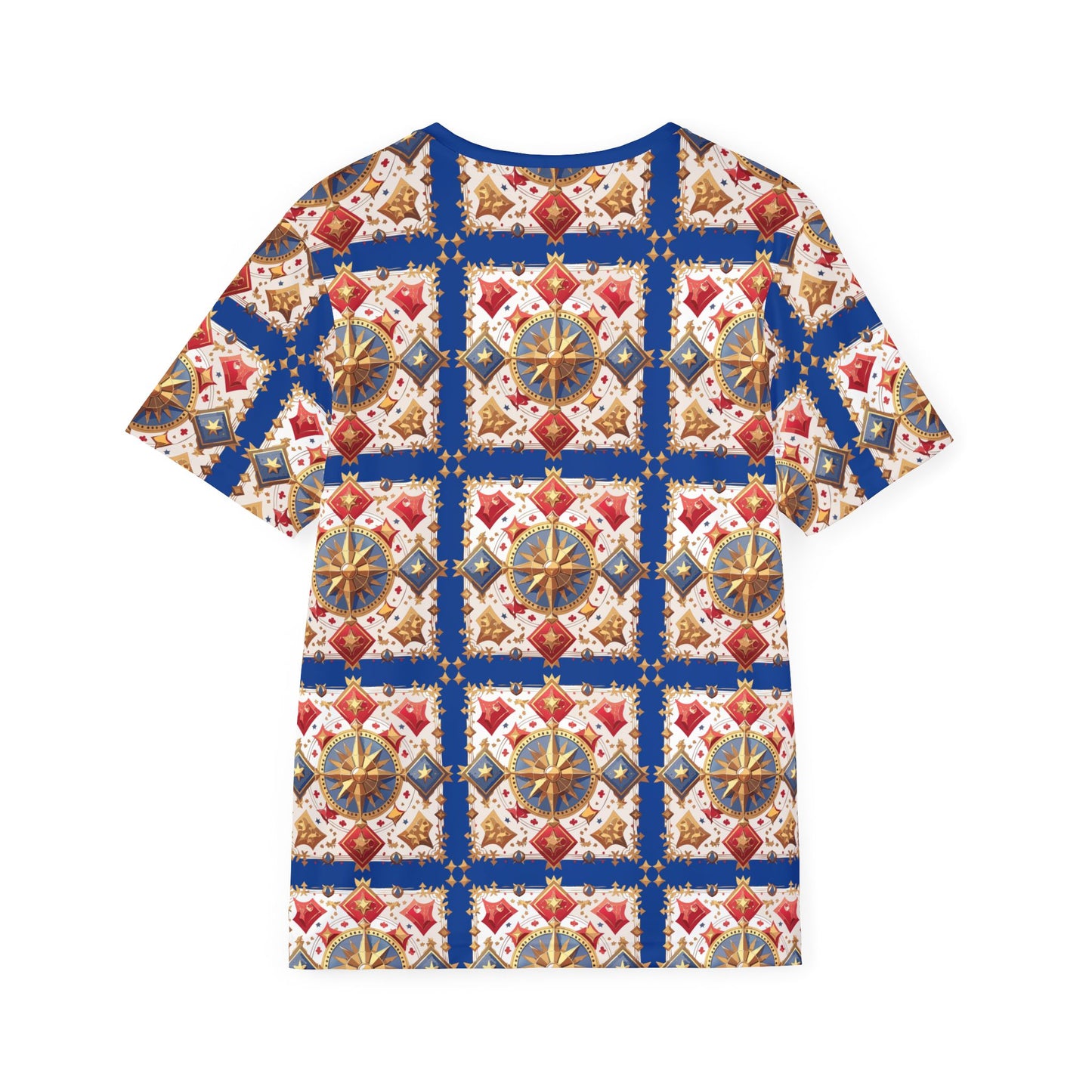 2-Card Deck Graphic T-Shirt, Art Design Poly Shirt, All Over Print Graphic Tee, Playing Cards T-Shirt, Playing Cards Tees