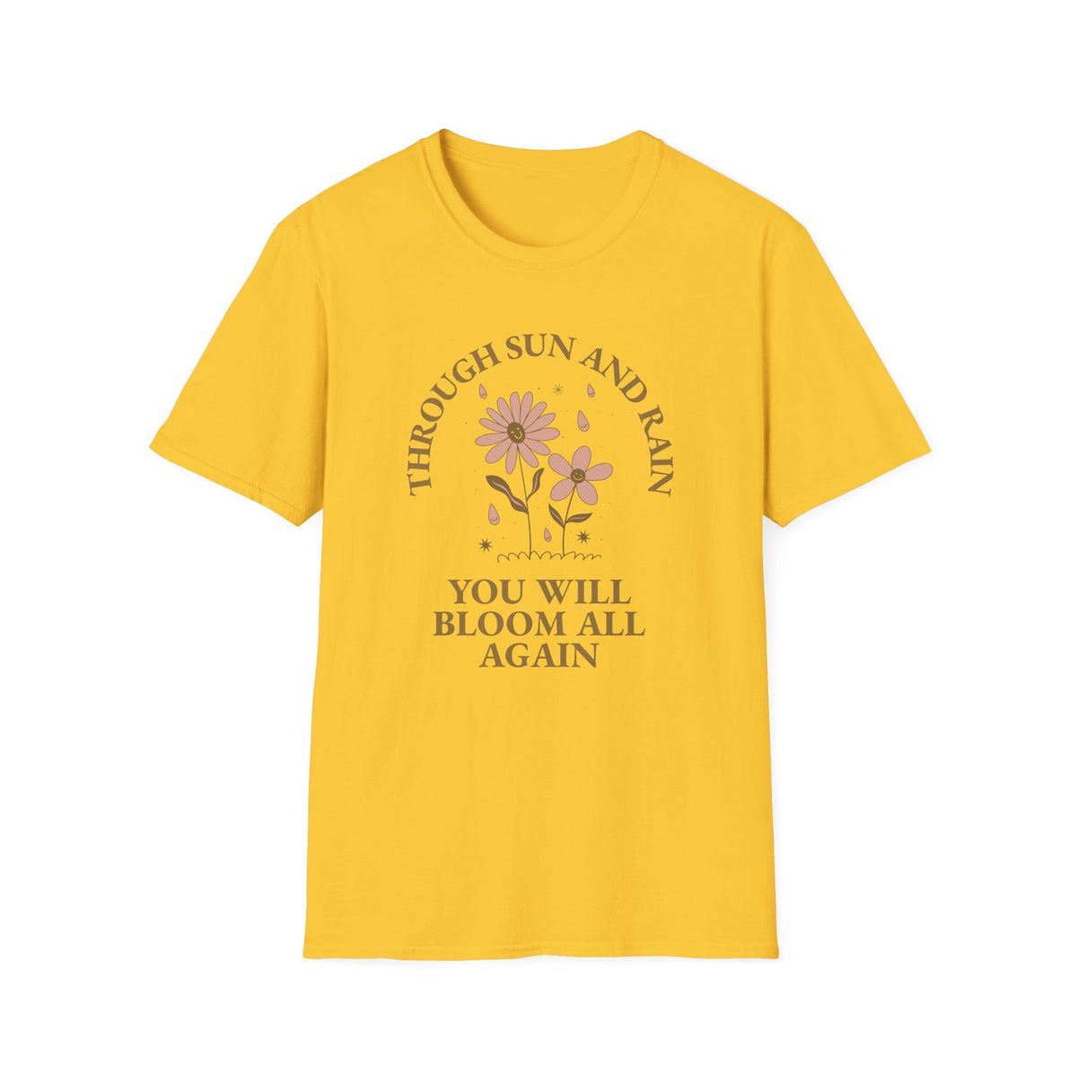 Positive Slogan Positive Words Tee with Good Quotes Graphic Tee Gildan Unisex 100 Cotton Tee Shirt p100
