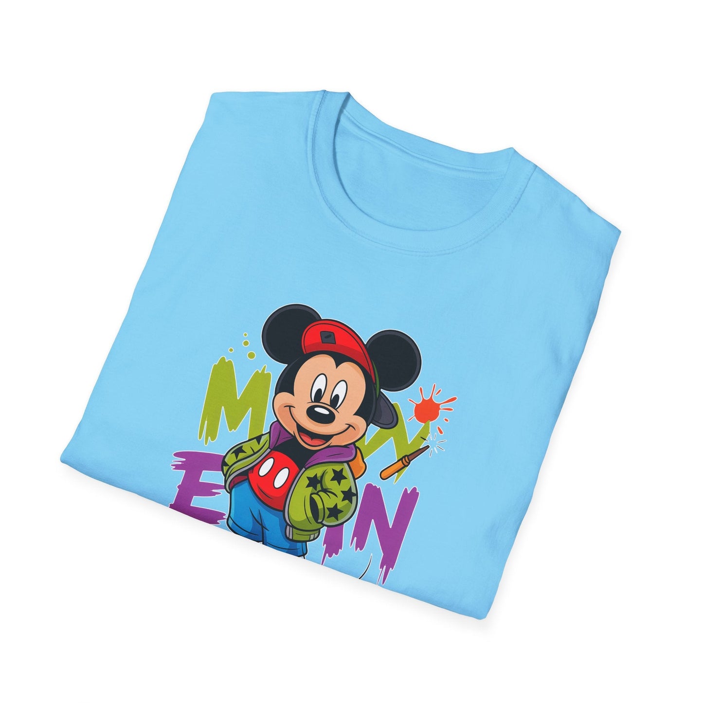 Unisex Cartoon T Shirt With Animals Animation Tee Premium Softstyle Gildan 64000