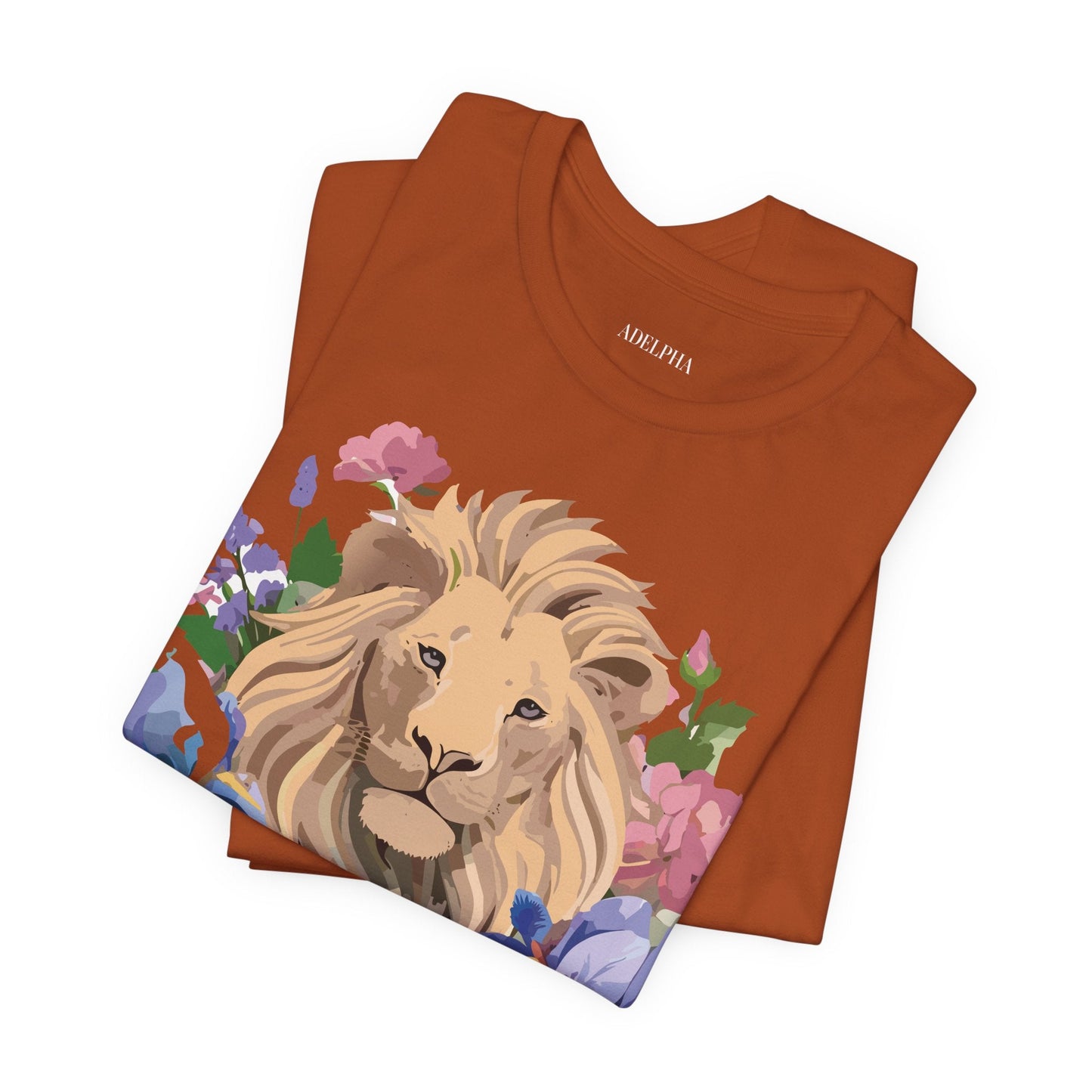 Lion Graphic Unisex 100 Cotton Vintage Animal Artwork Tee 6