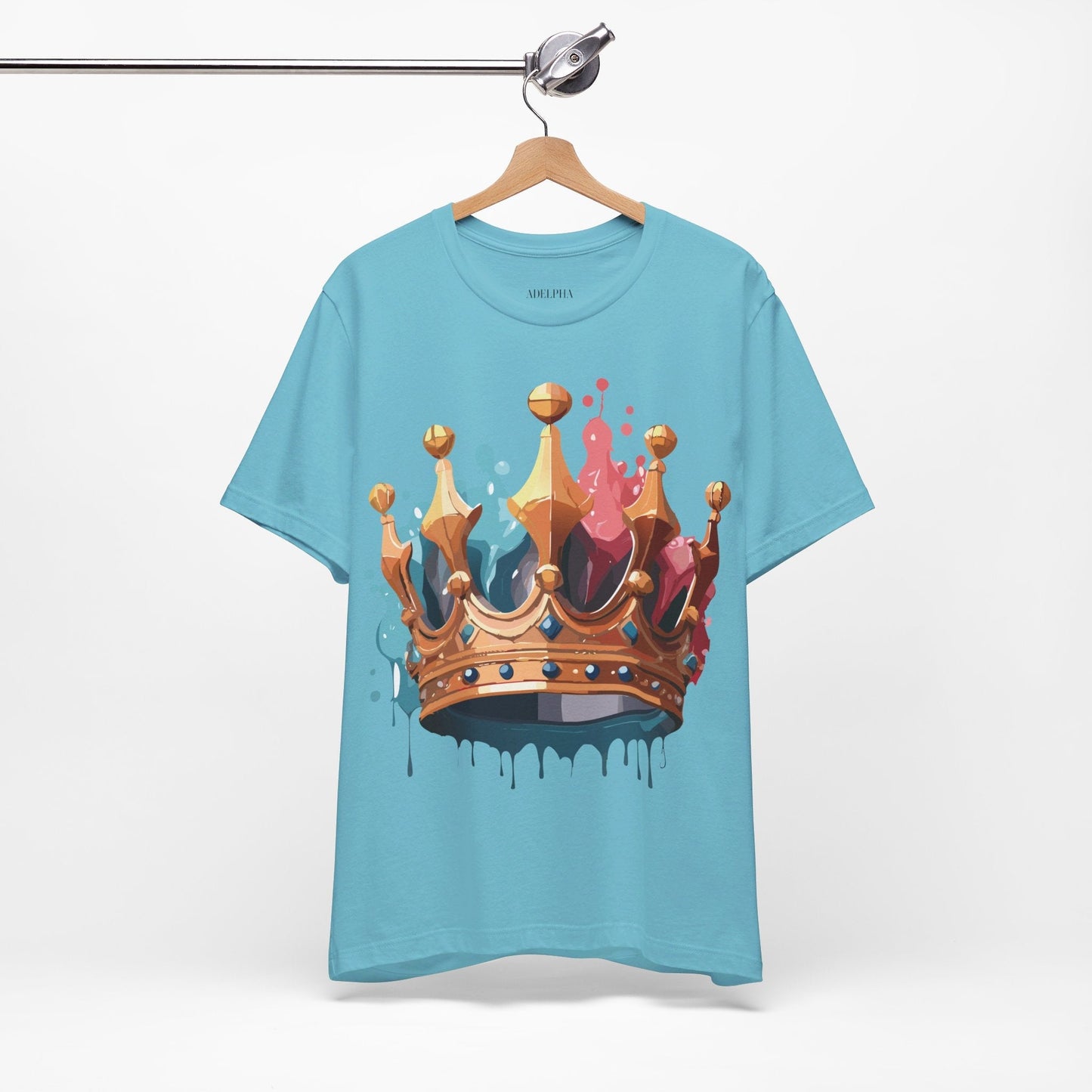 Adelpha Crown Graphic Tee Unisex Vintage Inspired Art Design Short Sleeve Premium Quality