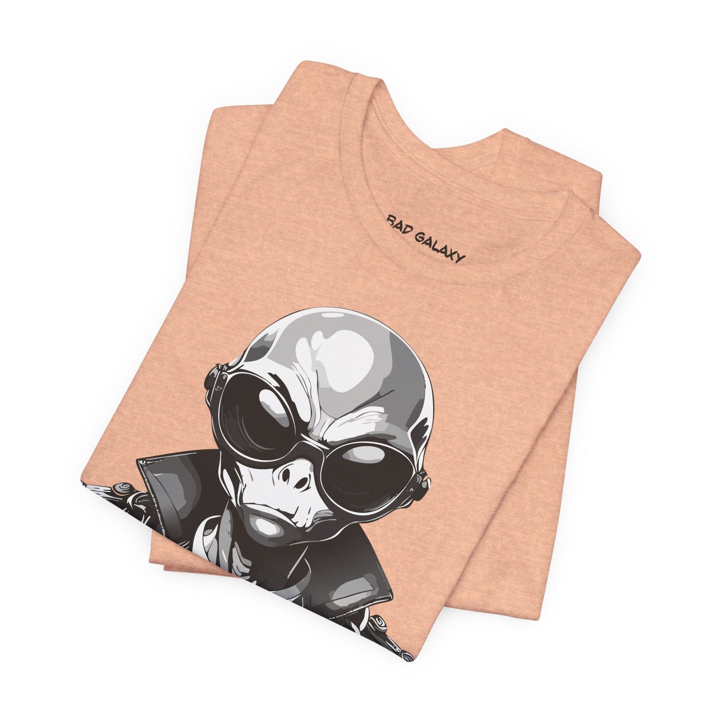 Bad Galaxy Alien Tee Shirt Made To Order 100 Percent Cotton Lightweight Eco Friendly Inks