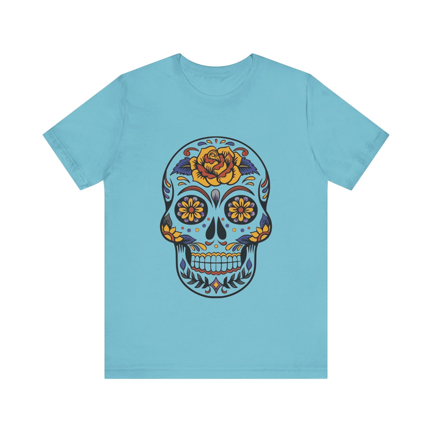 Unisex Cotton Tee Shirt with Skull