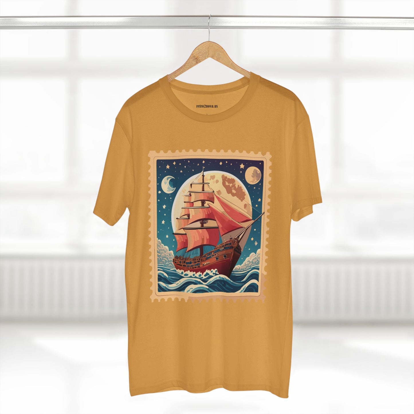 Postage Stamp Shirt Unisex Art Tee Premium Cotton Staple Retro2Nova Art Collection