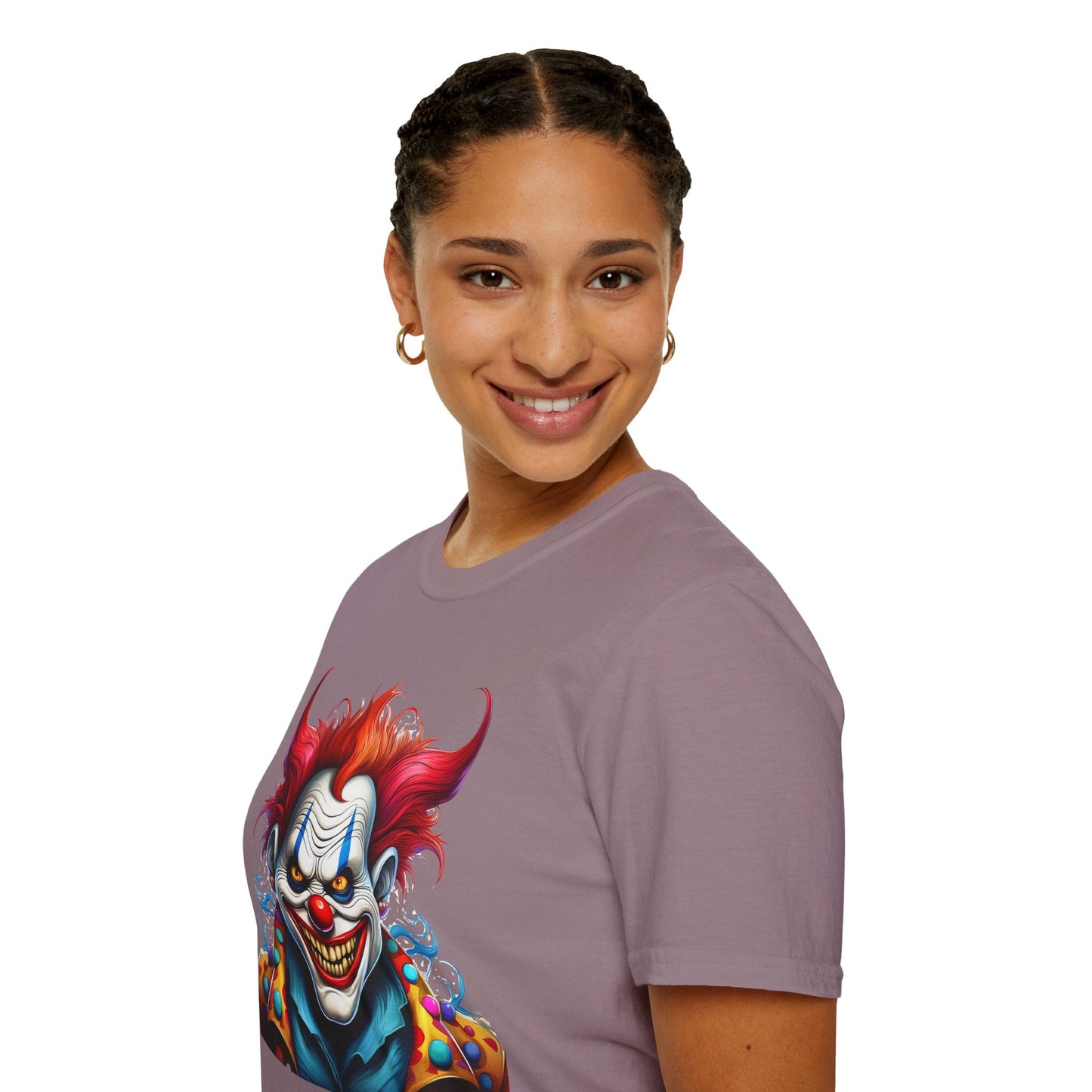 Clown Shirt Unisex Tee Circus Shirt Funny Man Shirt Scary Man Tee 100 Percent Cotton Gildan 64000