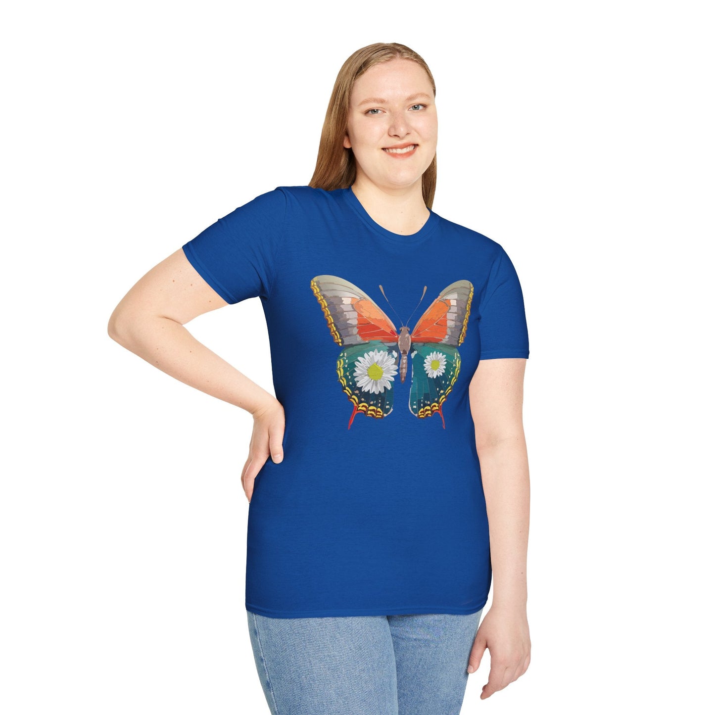 Butterfly Shirt Unisex Gildan Softstyle 64000 Short Sleeve T Shirt Monarch Design