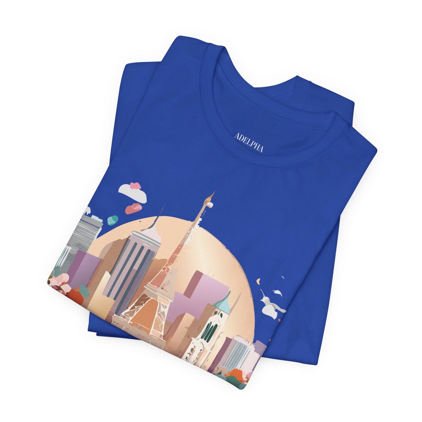 Adelpha Paris Graphic Tee Unisex Short Sleeve Shirt With Vintage Art Design Apparel