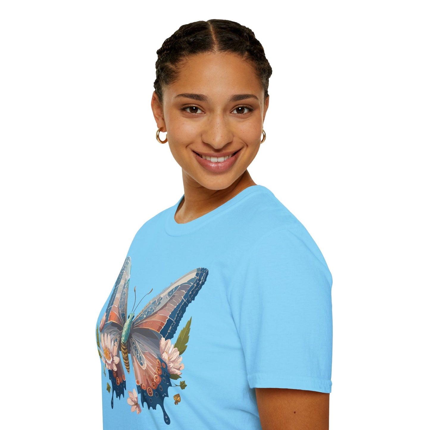 Butterfly Shirt Unisex T Shirt Monarch Design Softstyle 64000 Ring Spun Cotton Tee