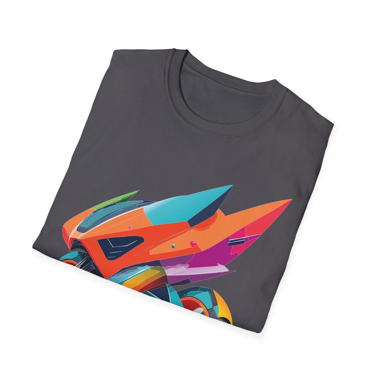 Bike Graphic Unisex Cotton Motorcycle Art Design Tee 3
