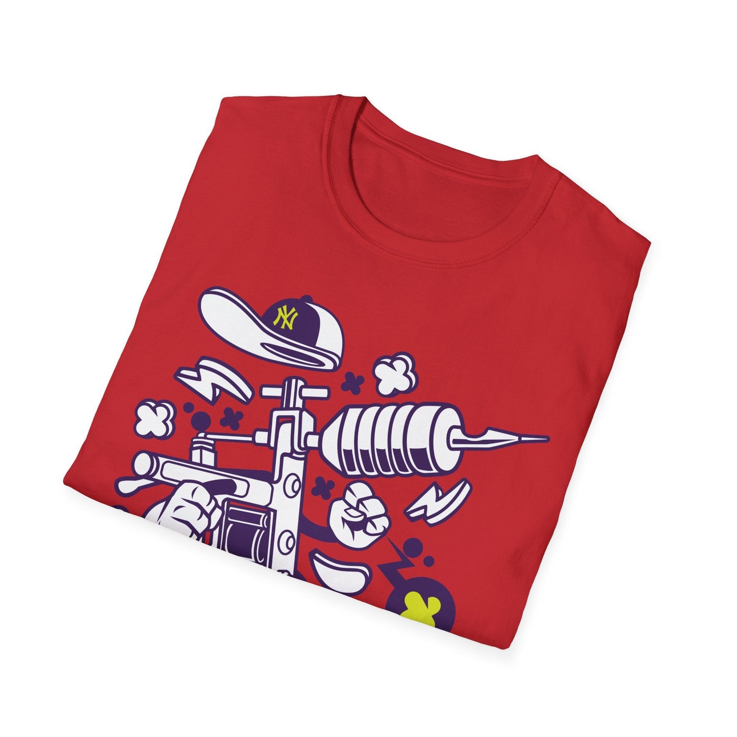 Cartoon Animation T Shirt Funny Tee Shirt Unisex Gildan Softstyle 64000 100 Percent Ring Spun Cotton