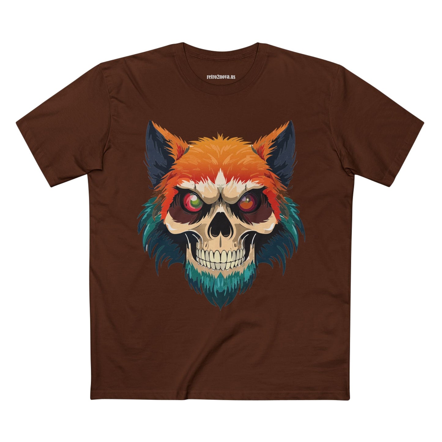 Skull Shirt Unisex Skeleton Tee Original Art By Retro2Nova Premium Cotton Tee Art Collection