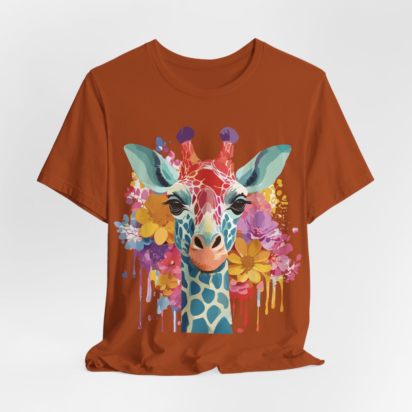 Adelpha Giraffe Graphic Tee Unisex Jersey Short Sleeve Vintage Inspired Art Design