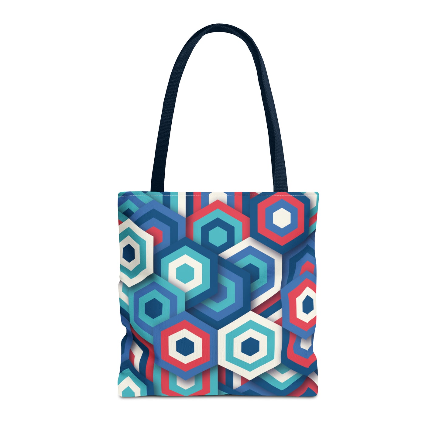 Bolsa de lona con estampados abstractos 