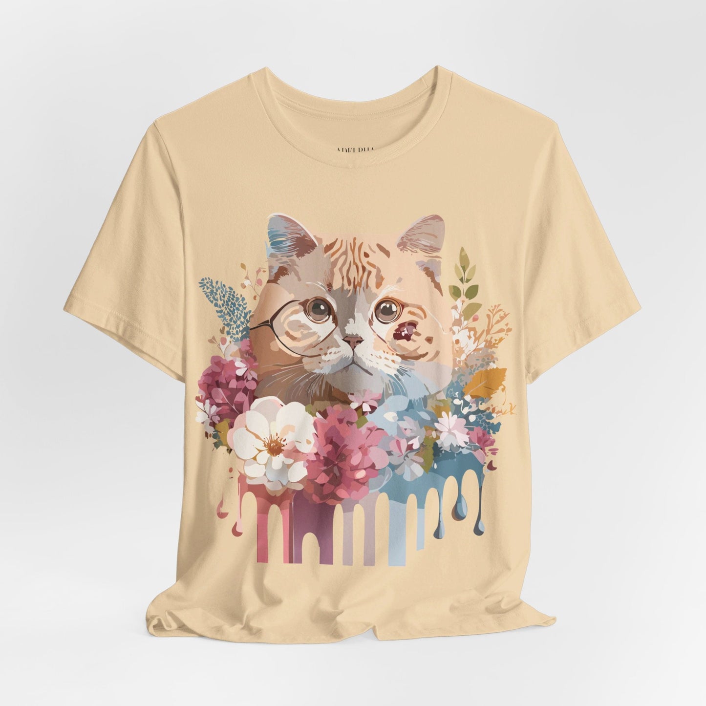 Cat Graphic Tee Unisex Vintage Inspired Shirt By Adelpha Original Artwork