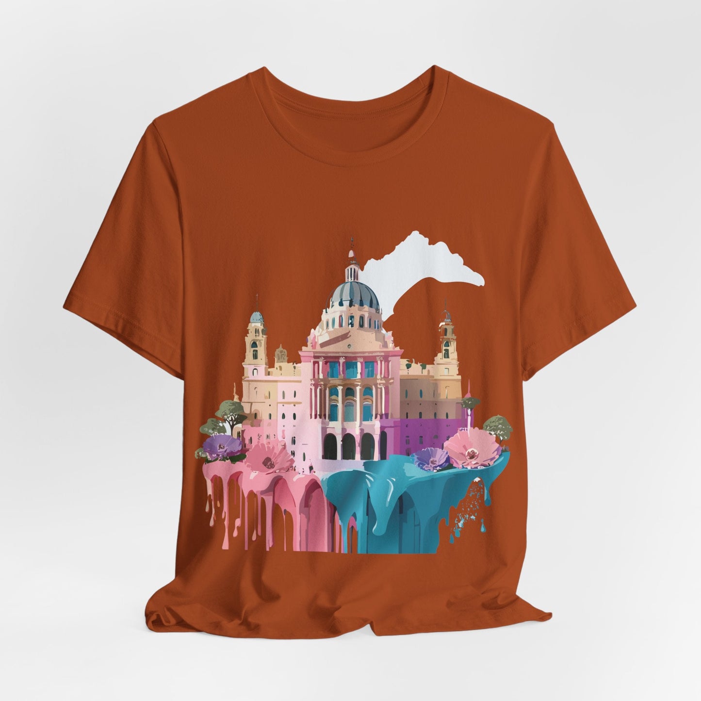 Adelpha Unisex Graphic Tee Madrid Tourist Shirt Vintage Inspired Art Design By Adelpha
