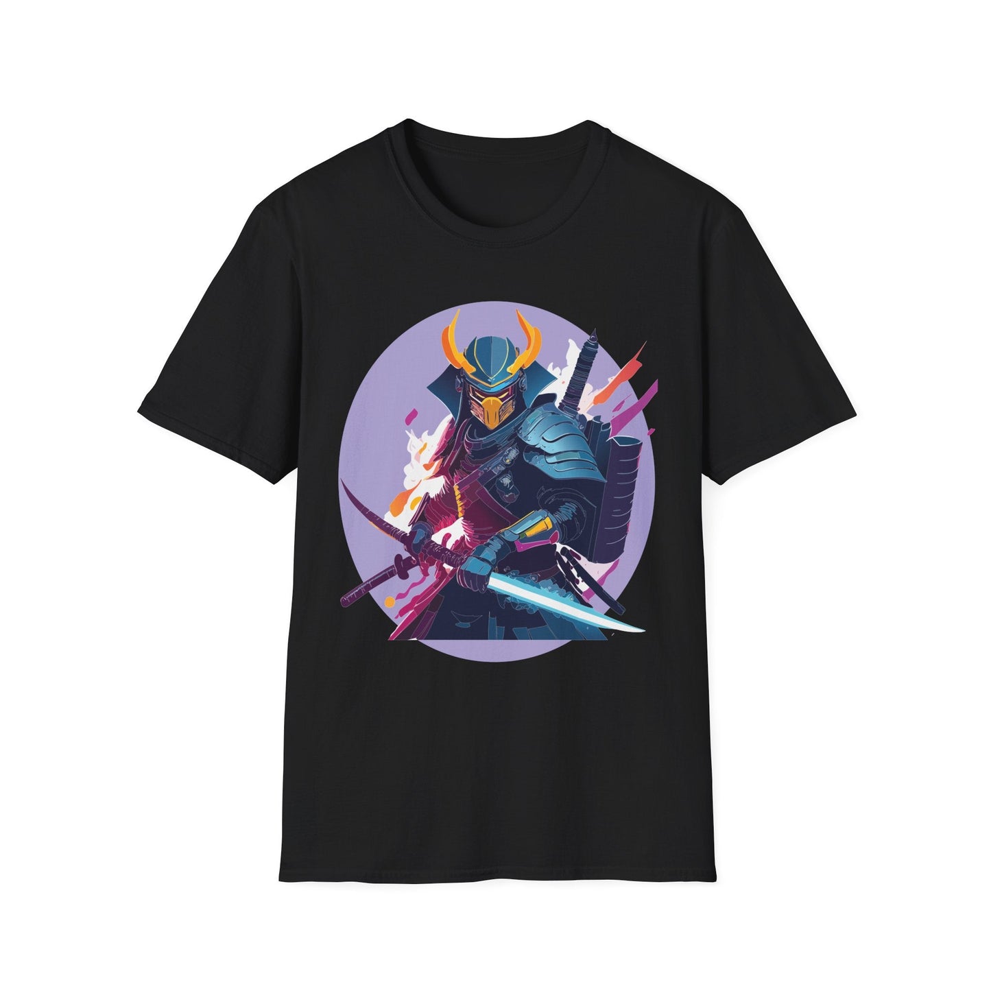 Samurai Shirt Unisex Softstyle Tee 100 Percent Ring Spun Cotton Comfortable Everyday Wear