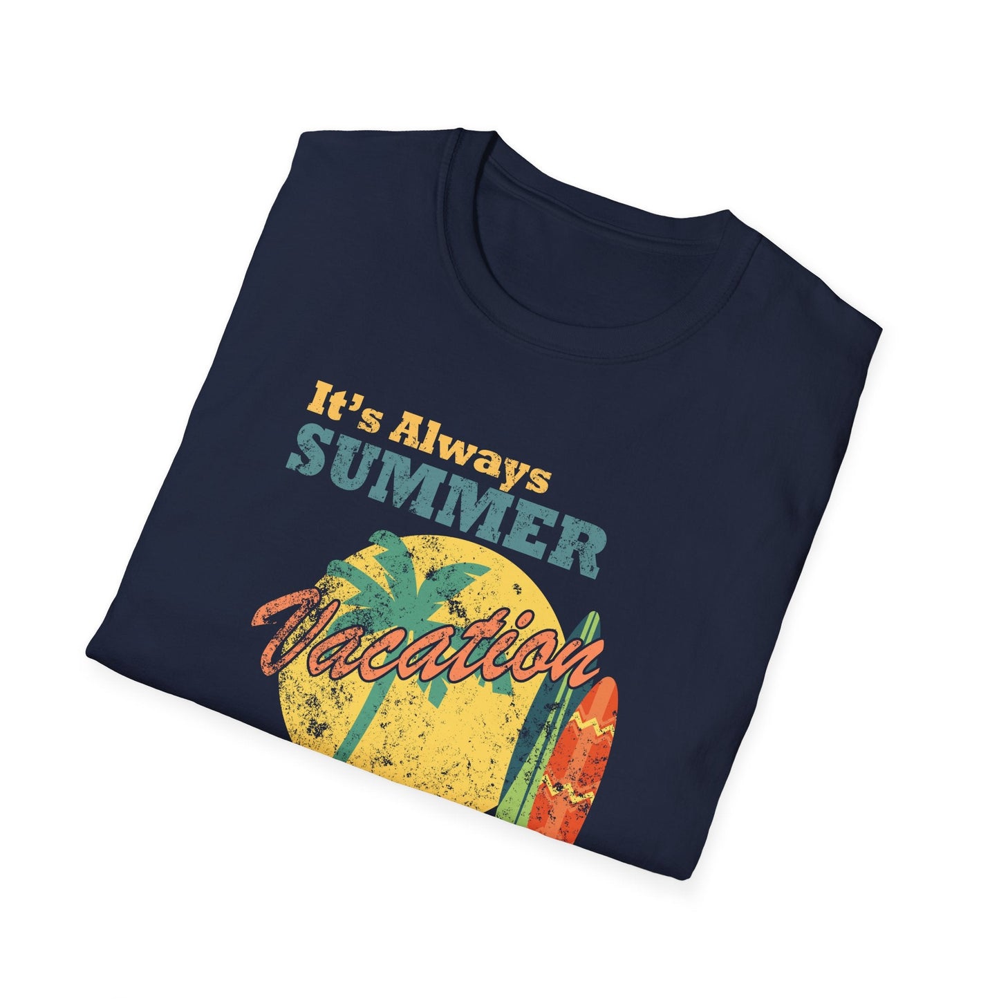 Summer Unisex T Shirt With Art Design Gildan Softstyle 64000 100 Percent Cotton Tee