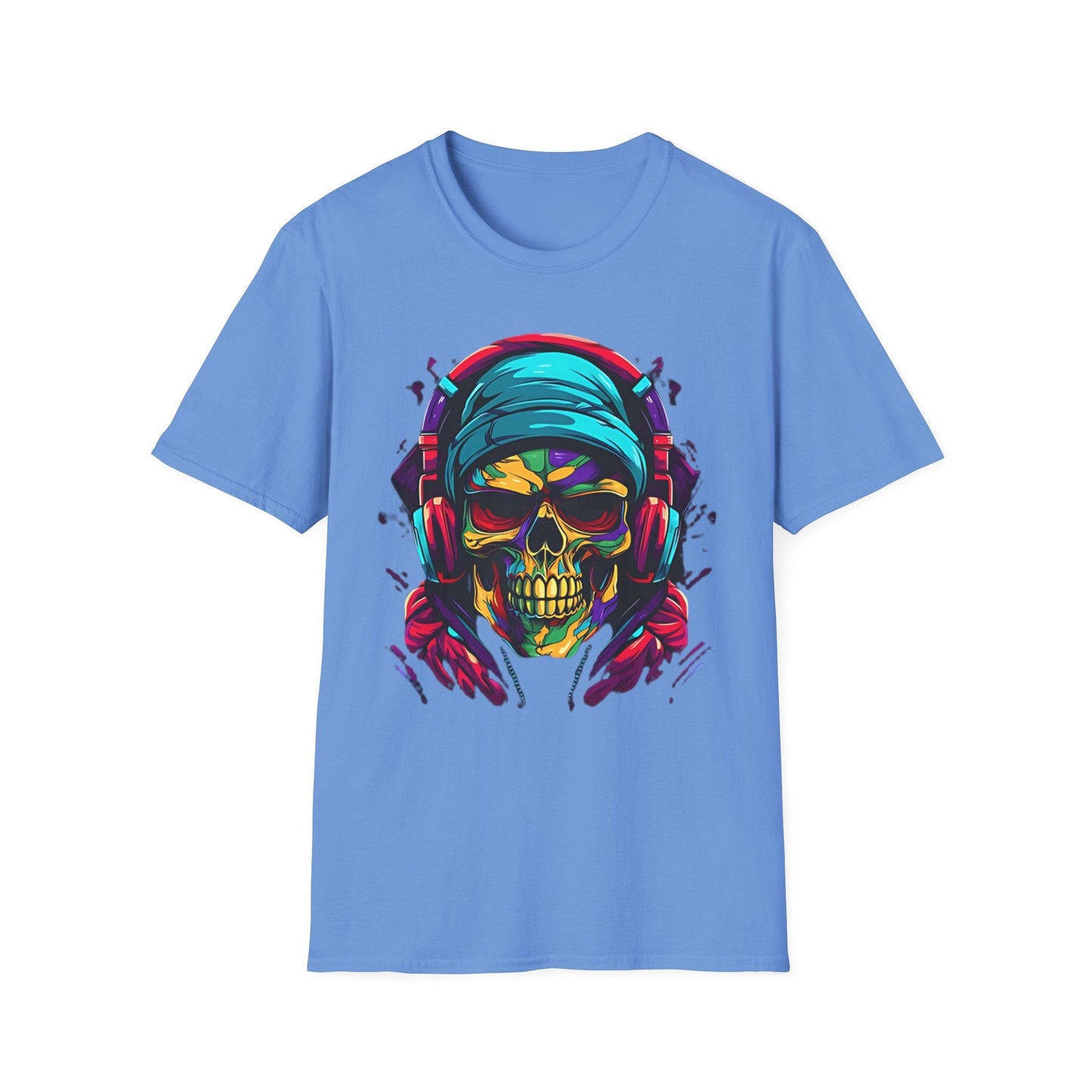 Skull T Shirt Unisex Skeleton Design Gildan Softstyle Cotton Tee for Men Women Durable