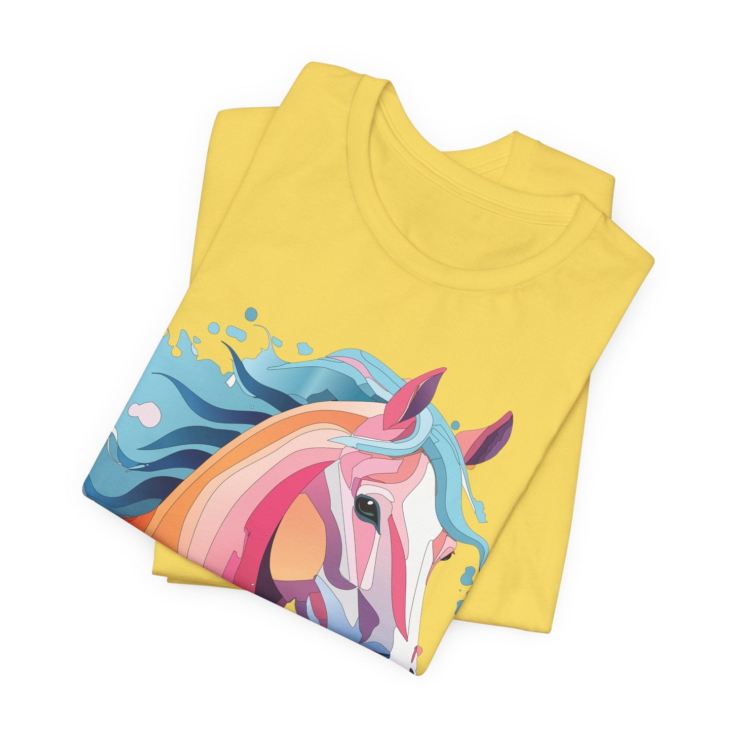 Unisex Animal Tee Shirt With Art Design Wild Animals Short Sleeve Premium Comfort Fit