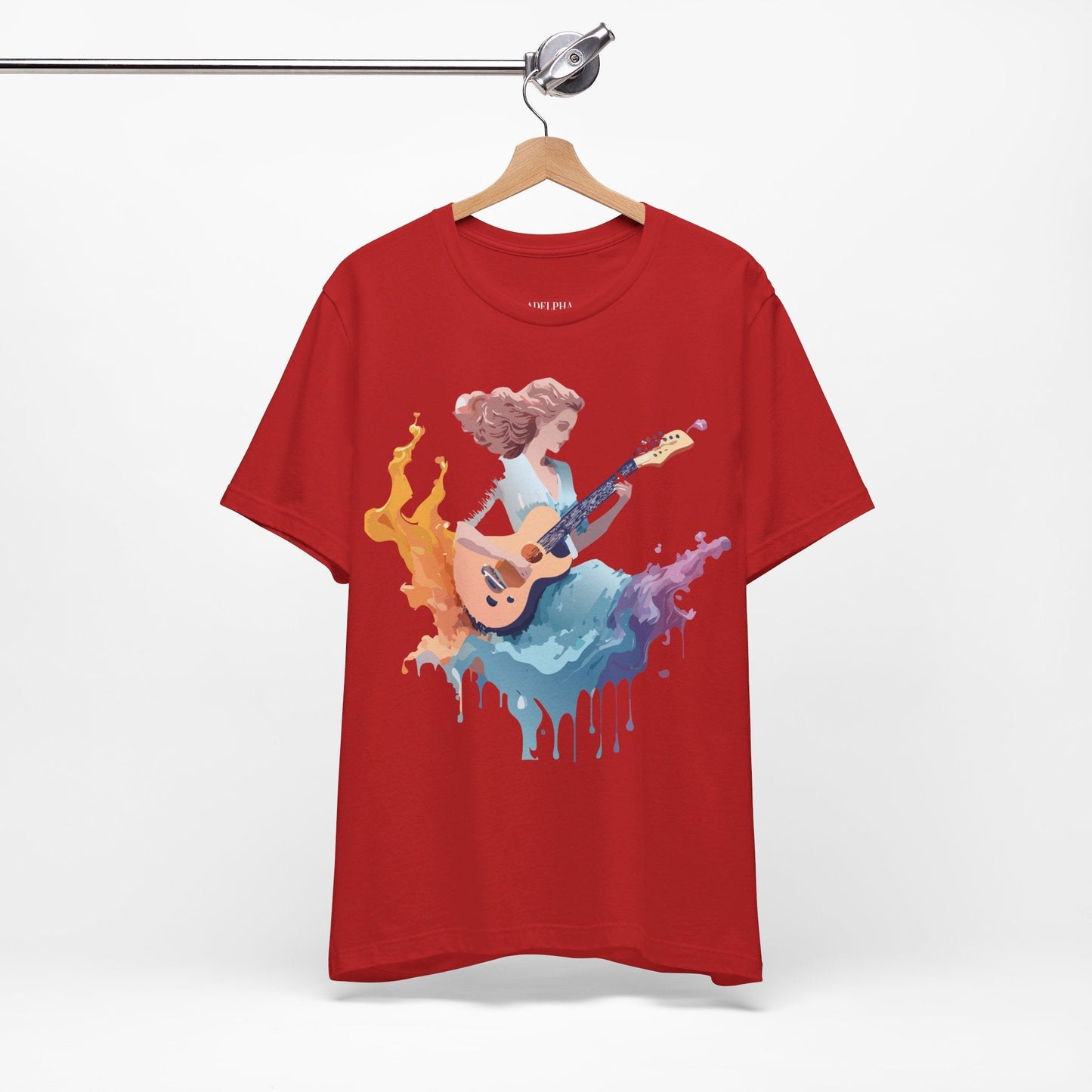 Adelpha Music Graphic Tee Unisex Vintage Inspired Art Design Short Sleeve T Shirt