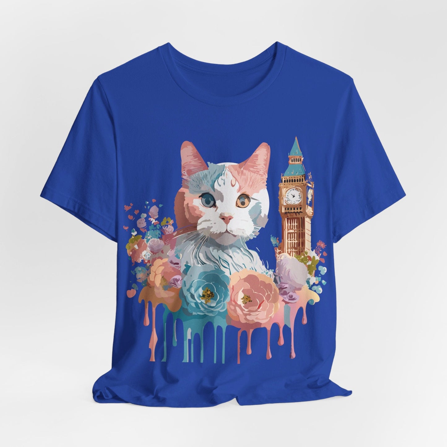 Unisex Cat Graphic Tee With Vintage Inspired Art By Adelpha Brand